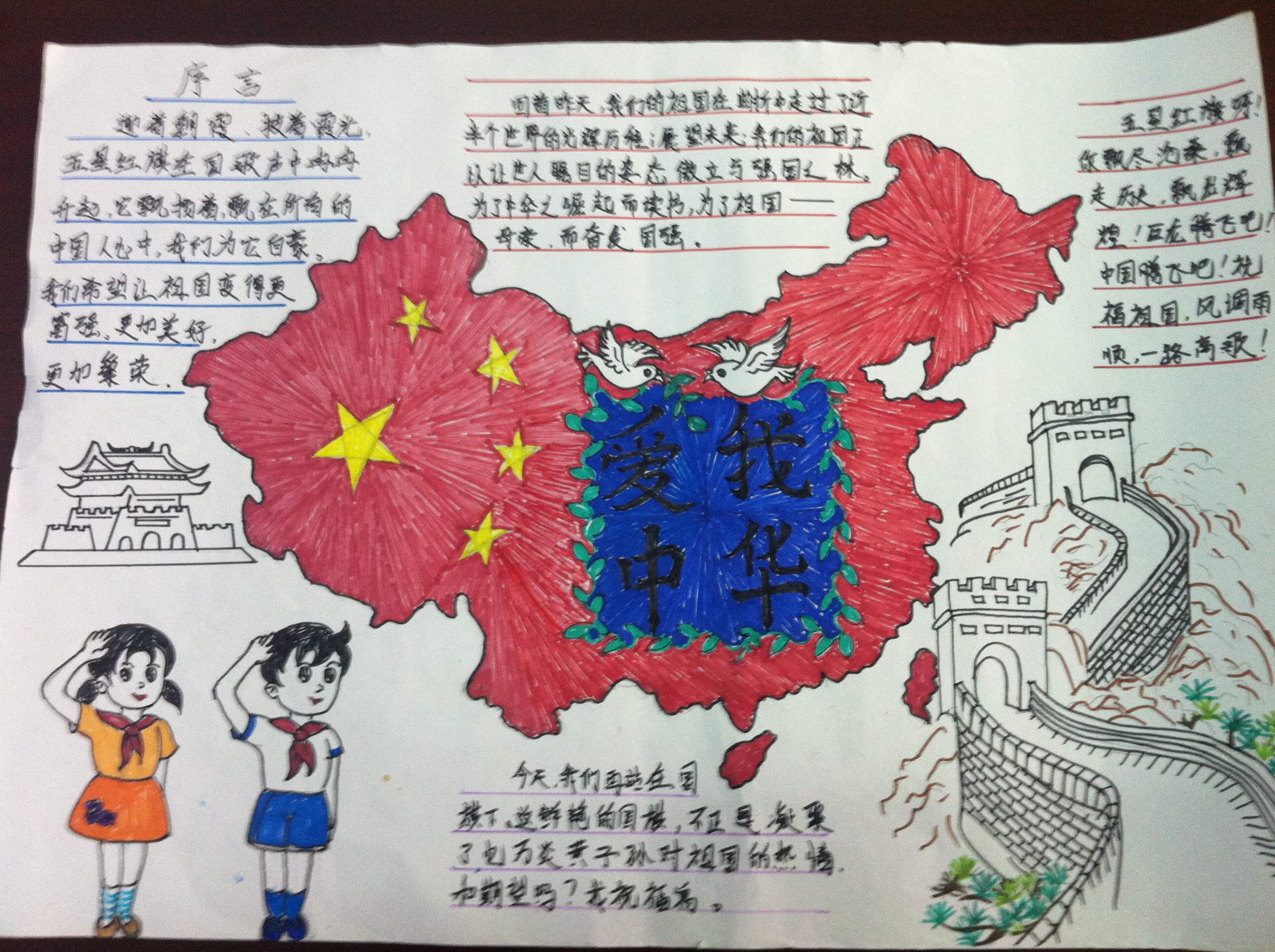 祖国在我心中----手抄报展 - 红领巾相约中国梦动态图片
